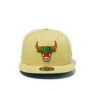 59FIFTY COOKIE シカゴ・ブルズ ベガスゴールド グリーンアンダーバイザー