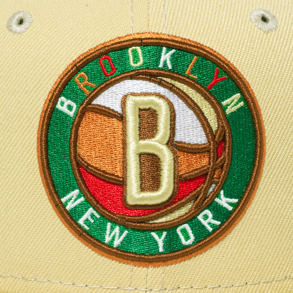 59FIFTY COOKIE ブルックリン・ネッツ ベガスゴールド グリーンアンダーバイザー