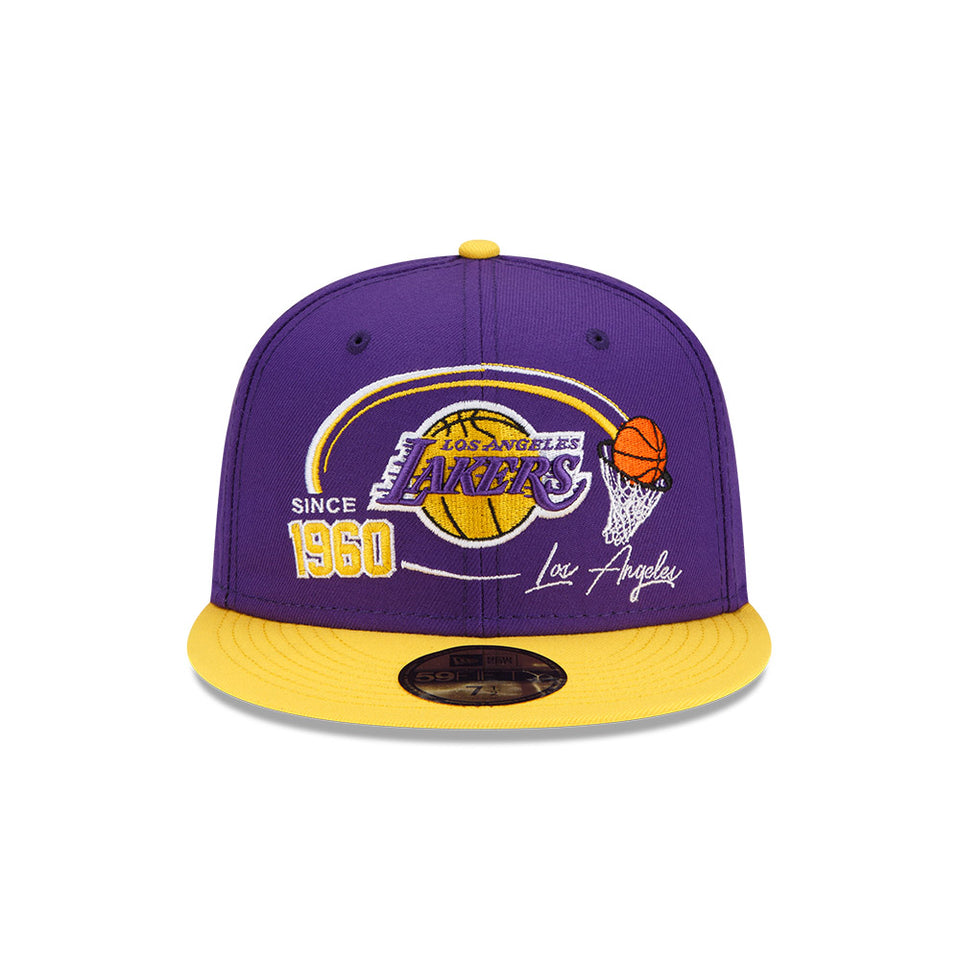 59FIFTY NBA Two-Tone Hoops ロサンゼルス・レイカーズ