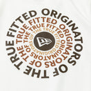 Youth 半袖 コットン Tシャツ Originators of the True Fitted サークルロゴ ホワイト