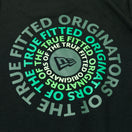 半袖 コットン Tシャツ Originators of the True Fitted サークルロゴ ブラック レギュラーフィット