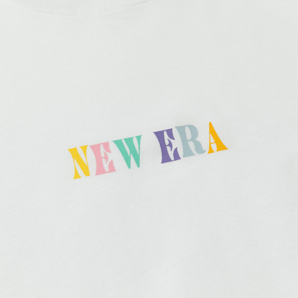 半袖 コットン Tシャツ カラフルロゴ NEW ERA ホワイト レギュラーフィット