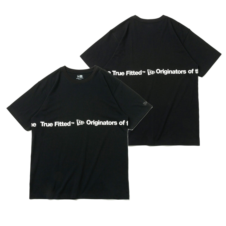 半袖 コットン Tシャツ Originators of the True Fitted ブラック リラックスフィット