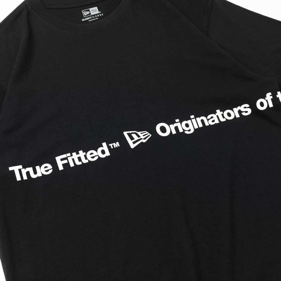 半袖 コットン Tシャツ Originators of the True Fitted ブラック リラックスフィット