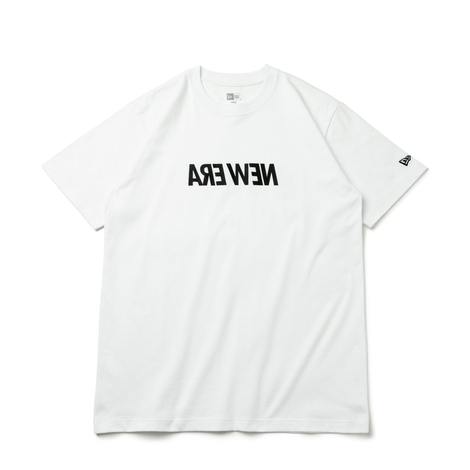 半袖 コットン Tシャツ ミラーロゴ ワードマーク ホワイト レギュラーフィット