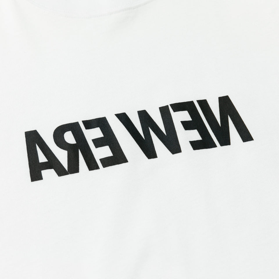 半袖 コットン Tシャツ ミラーロゴ ワードマーク ホワイト レギュラーフィット