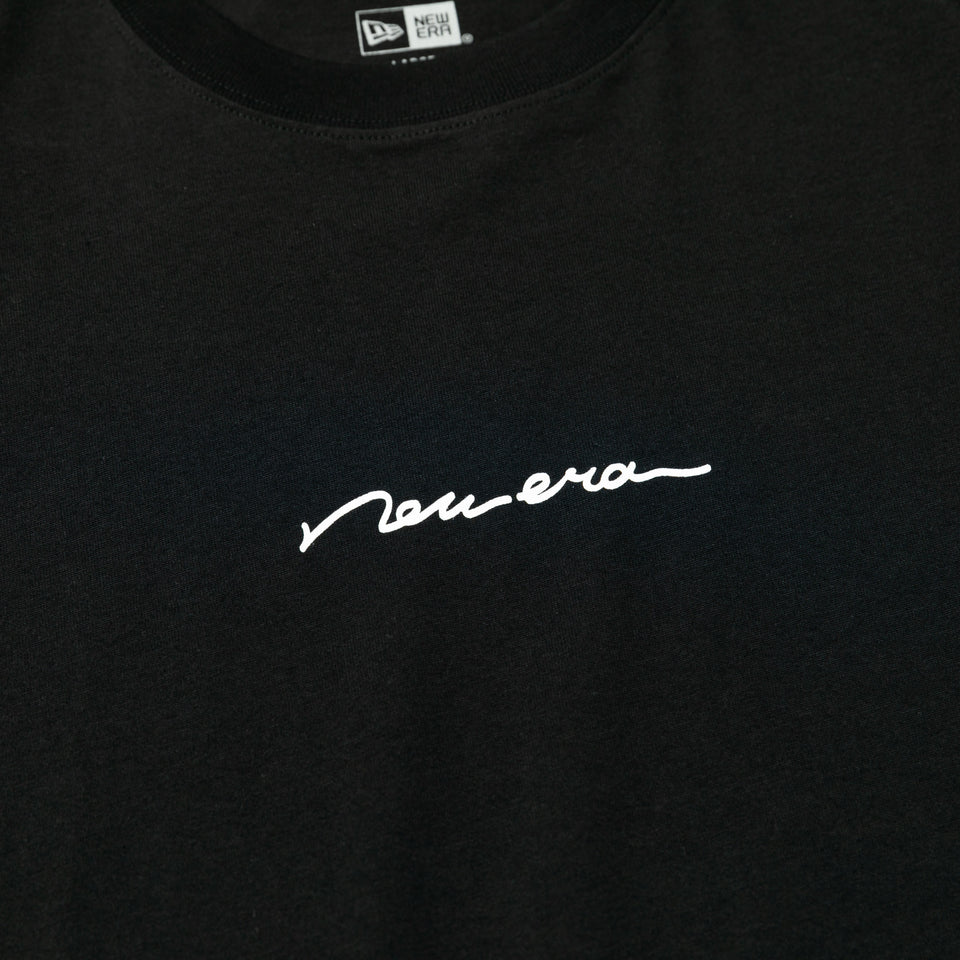 半袖 コットン Tシャツ ハンドリトゥン ニューエラ ブラック レギュラーフィット