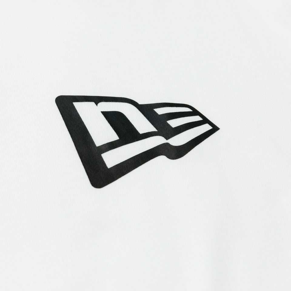 半袖 コットン Tシャツ フラッグロゴ ホワイト レギュラーフィット