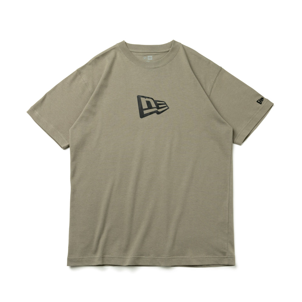 半袖 コットン Tシャツ フラッグロゴ ペブル レギュラーフィット