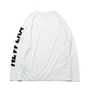 長袖 テック Tシャツ スリーブロゴ ホワイト 【Performance Apparel】