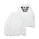 長袖 パフォーマンス Tシャツ オーバーサイズド スリーロゴ ホワイト 【Performance Apparel】