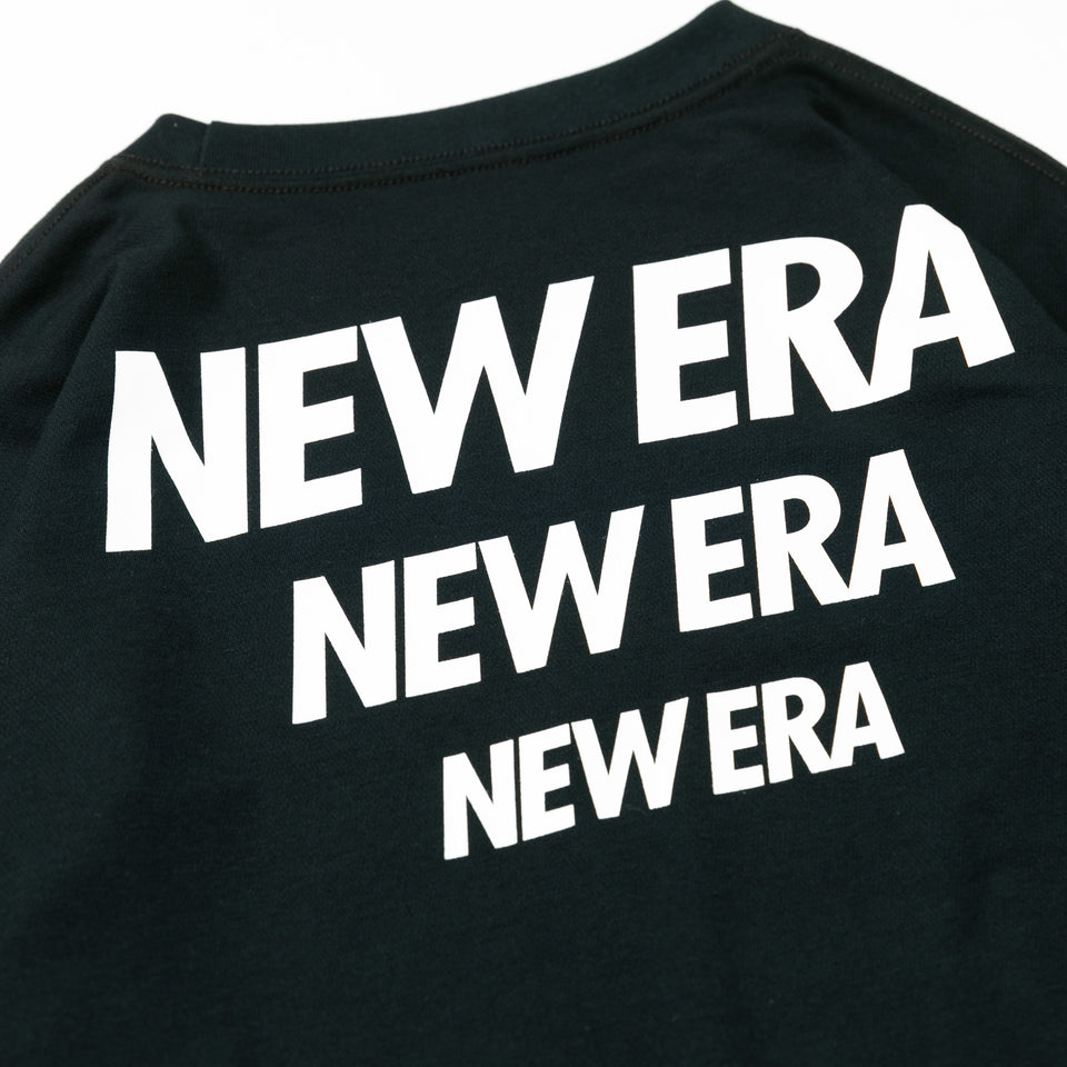 長袖 パフォーマンス Tシャツ オーバーサイズド スリーロゴ ブラック 【Performance Apparel】