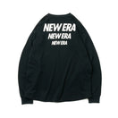 長袖 パフォーマンス Tシャツ オーバーサイズド スリーロゴ ブラック 【Performance Apparel】