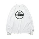 長袖 パフォーマンス Tシャツ ドット タイガーストライプカモ バイザーステッカーロゴ ホワイト  レギュラーフィット