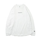 長袖 コットン オーバーサイズド Tシャツ ハンドリトゥン ニューエラ ホワイト