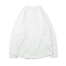 長袖 コットン オーバーサイズド Tシャツ ハンドリトゥン ニューエラ ホワイト