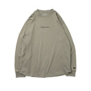 長袖 コットン オーバーサイズド Tシャツ ハンドリトゥン ニューエラ ペブル