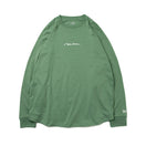 長袖 コットン オーバーサイズド Tシャツ ハンドリトゥン ニューエラ モス