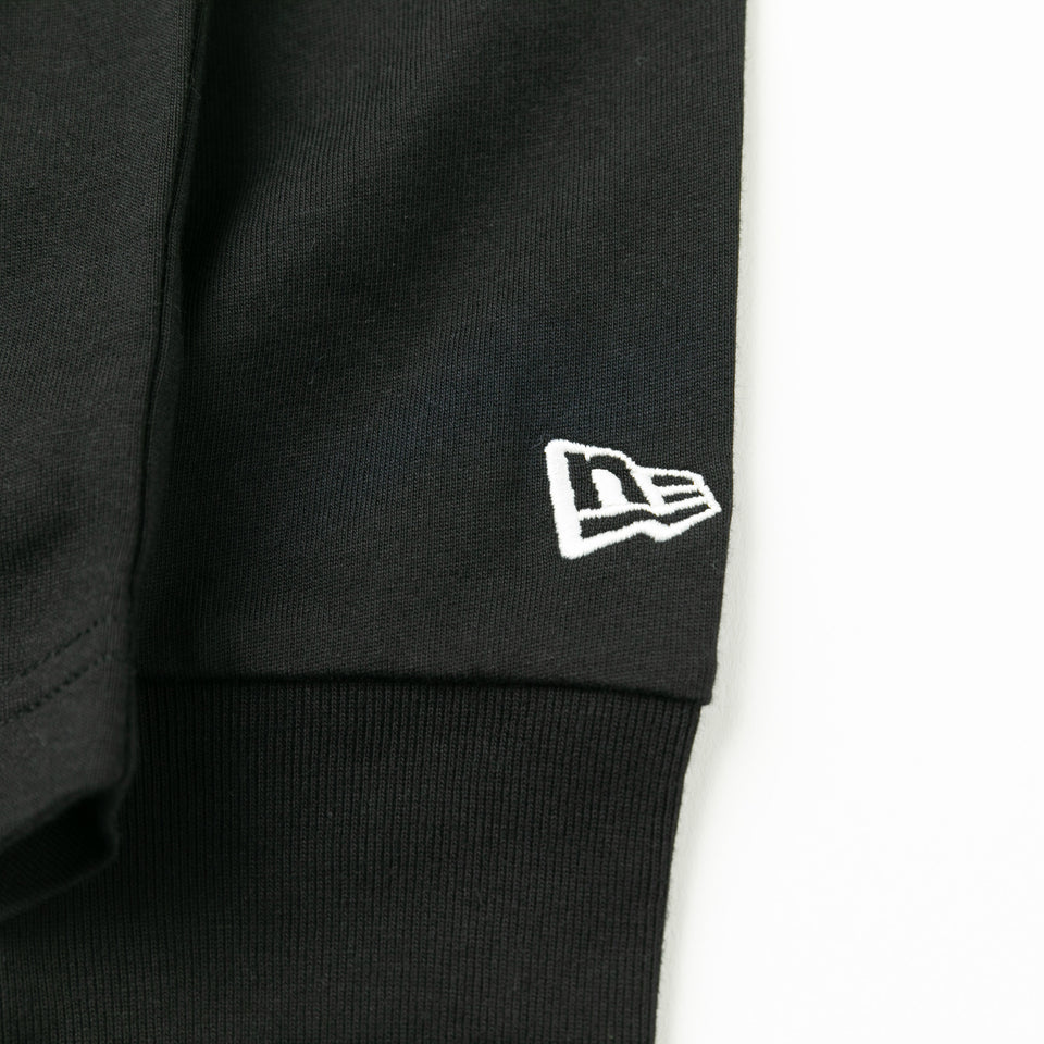 長袖 コットン オーバーサイズド Tシャツ ハンドリトゥン ニューエラ ブラック