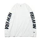 長袖 コットン Tシャツ タイガーストライプカモネイビー NEW ERA ホワイト  レギュラーフィット