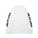 長袖 コットン Tシャツ タイガーストライプカモネイビー NEW ERA ホワイト  レギュラーフィット
