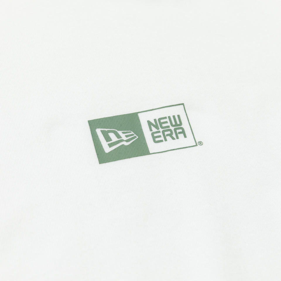 長袖 コットン Tシャツ Originators of the True Fitted ボックスロゴ ホワイト レギュラーフィット