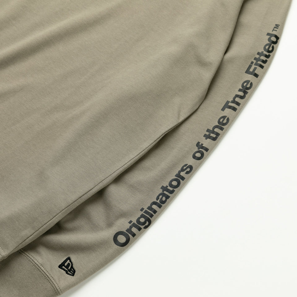 長袖 コットン Tシャツ Originators of the True Fitted ボックスロゴ ペブル レギュラーフィット