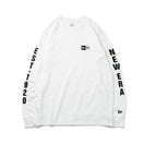 長袖 コットン Tシャツ New Era est. 1920 ホワイト  レギュラーフィット