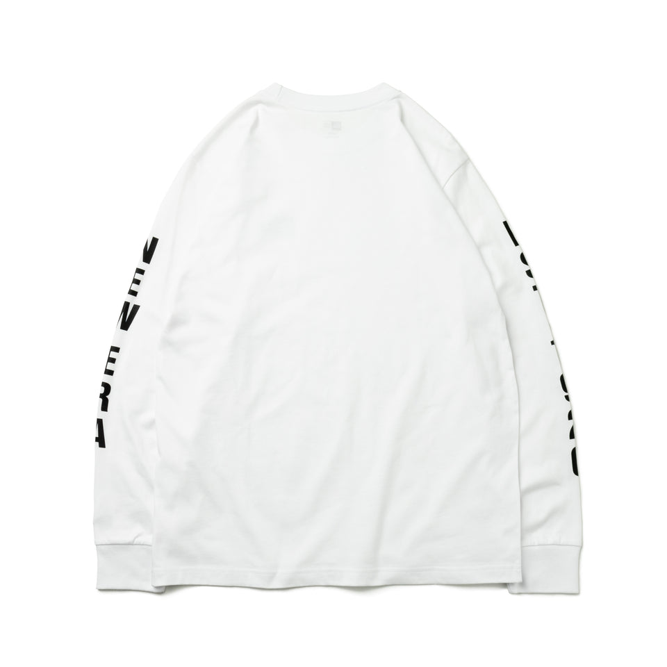 長袖 コットン Tシャツ New Era est. 1920 ホワイト  レギュラーフィット
