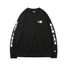 長袖 コットン Tシャツ New Era est. 1920 ブラック  レギュラーフィット