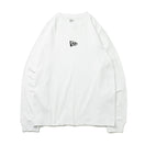 長袖 コットン Tシャツ フラッグロゴミニ ホワイト  レギュラーフィット