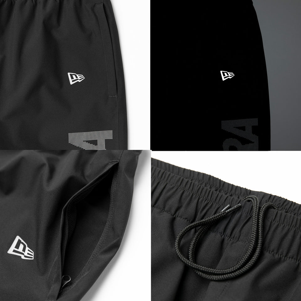 【ゴルフ】 レインウェア ドット ジャケット パンツ セットアップ ブラック