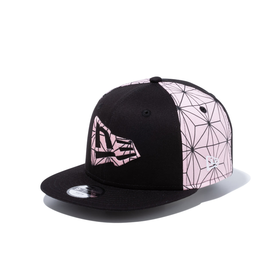 Youth 9FIFTY 鬼滅の刃 竈門禰豆子 フラッグロゴ ブラック