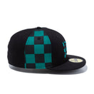 59FIFTY 鬼滅の刃 竈門炭治郎 フラッグロゴ ブラック