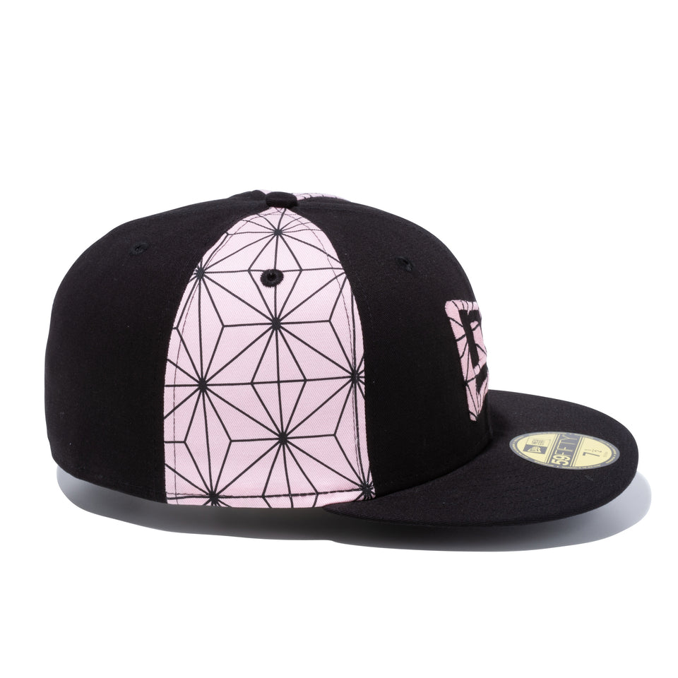 59FIFTY 鬼滅の刃 竈門禰豆子 フラッグロゴ ブラック