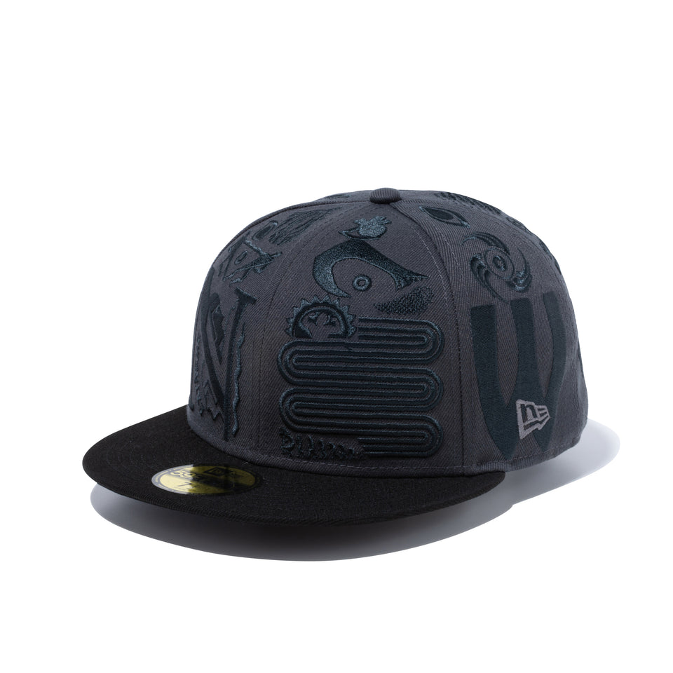 59FIFTY ERIC ELMS エリック・エルムス アートワーク グレー ブラックバイザー