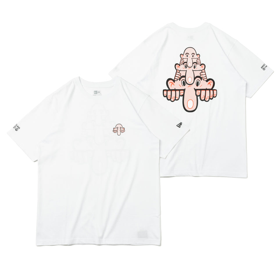 半袖 コットン Tシャツ ERIC ELMS エリック・エルムス キルロイ ホワイト リラックスフィット