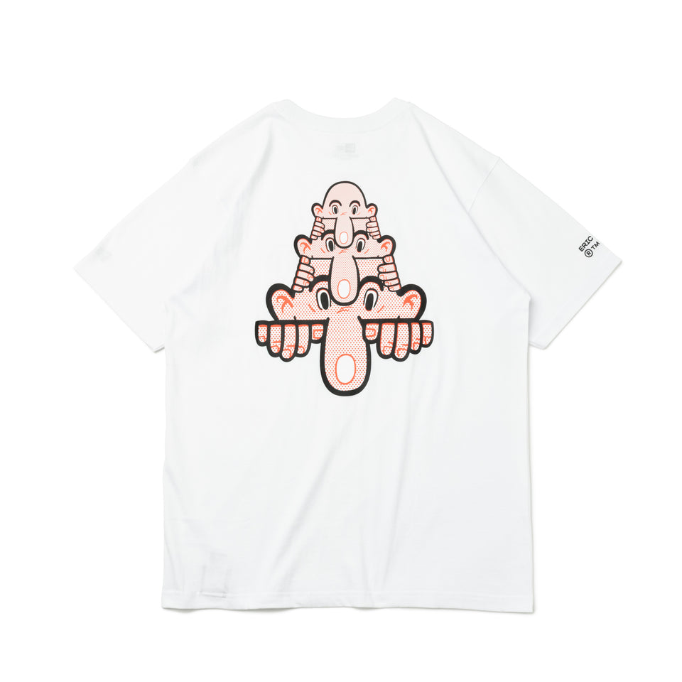 半袖 コットン Tシャツ ERIC ELMS エリック・エルムス キルロイ ホワイト リラックスフィット