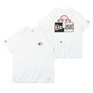 半袖 コットン Tシャツ ERIC ELMS エリック・エルムス ボックスロゴ キルロイ ホワイト リラックスフィット