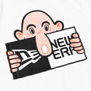 半袖 コットン Tシャツ ERIC ELMS エリック・エルムス ボックスロゴ キルロイ ホワイト リラックスフィット