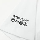半袖 コットン ポケット Tシャツ ERIC ELMS エリック・エルムス タイポグラフィー ホワイト レギュラーフィット