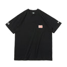 半袖 コットン ポケット Tシャツ ERIC ELMS エリック・エルムス タイポグラフィー ブラック レギュラーフィット