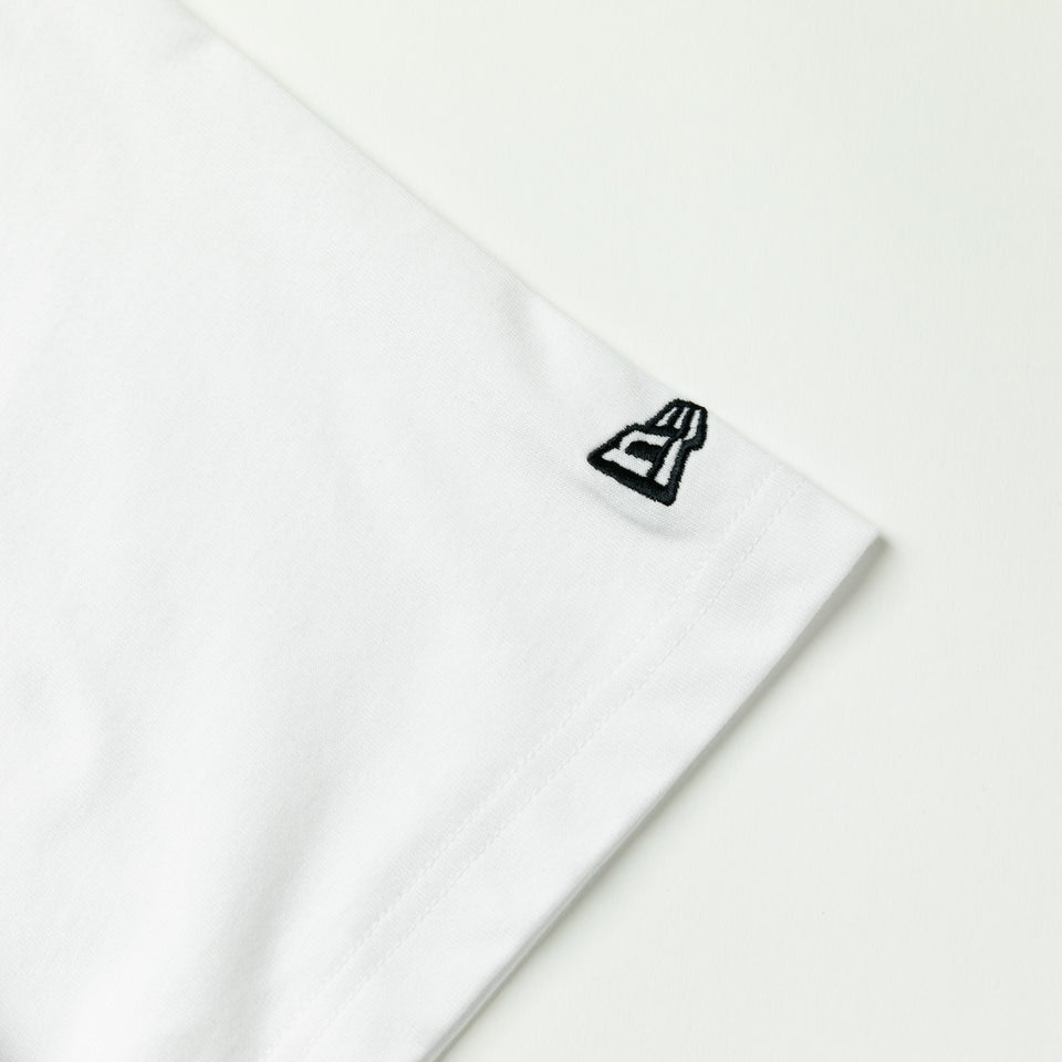 半袖 オーバーサイズド コットン Tシャツ 中澤 瞳 バーコード ホワイト
