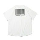 半袖 オーバーサイズド コットン Tシャツ 中澤 瞳 バーコード ホワイト