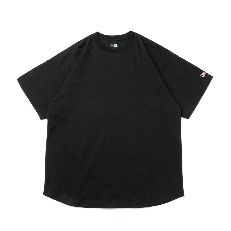 半袖 オーバーサイズド コットン Tシャツ 中澤 瞳 バーコード ブラック × ピンク