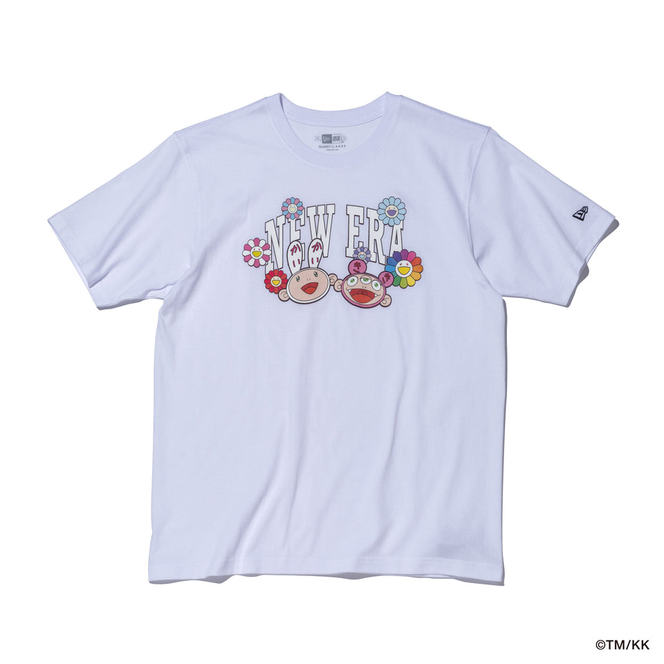 S/S RELAXED FIT COTTON TEE TAKASHI MURAKAMI KAIKAI KIKI WHITE
