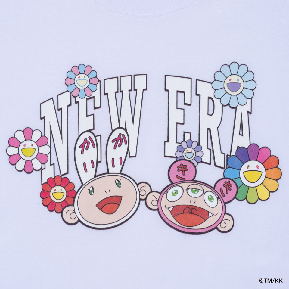 S/S RELAXED FIT COTTON TEE TAKASHI MURAKAMI KAIKAI KIKI WHITE