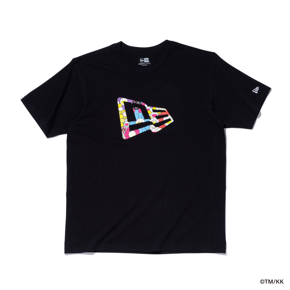 S/S RELAXED FIT COTTON TEE TAKASHI MURAKAMI FLAG BLACK