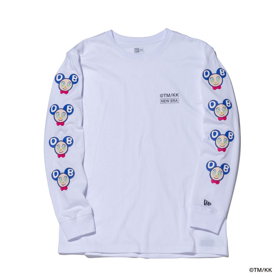 L/S RELAXED FIT COTTON TEE TAKASHI MURAKAMI DOB WHITE