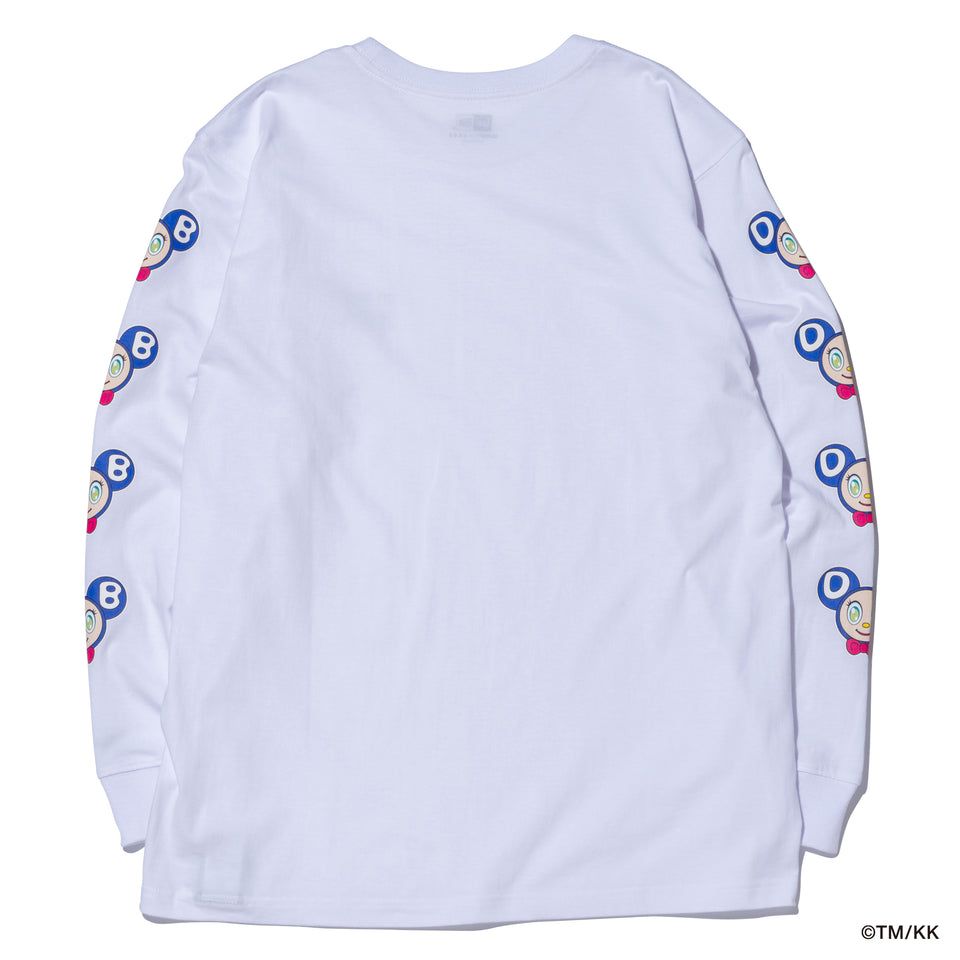 L/S RELAXED FIT COTTON TEE TAKASHI MURAKAMI DOB WHITE